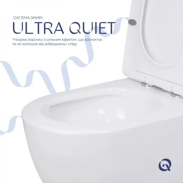 Унитаз напольный Qtap Jay Eco Ultra Quiet с сидением Soft-close 640x360x835 мм QTJAY27W48749 White