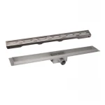 Комплект Qtap Taurus FD700 (PVD) Лінійний трап із нержавіючої сталі з сухим затвором 700 мм