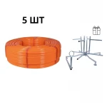 Акционный набор Thermo Alliance: 5 бух. Труба PEX-A EVOH ORANGE, 3 слоя, 16×2,0 мм (320 м), Spain + Оборудование для размотки трубы