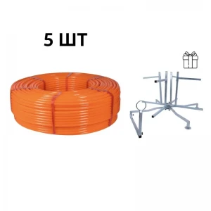 Акционный набор Thermo Alliance: 5 бух. Труба PEX-A EVOH ORANGE, 3 слоя, 16×2,0 мм (320 м), Spain + Оборудование для размотки трубы