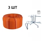 Акционный набор Thermo Alliance: 3 бух. Труба PEX-A EVOH ORANGE, 3 слоя, 16×2,0 мм (600 м), Spain + Оборудование для размотки трубы