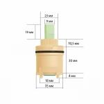 Картридж Lidz (35х35х63,5) для змішувачів Astra LD353563548979