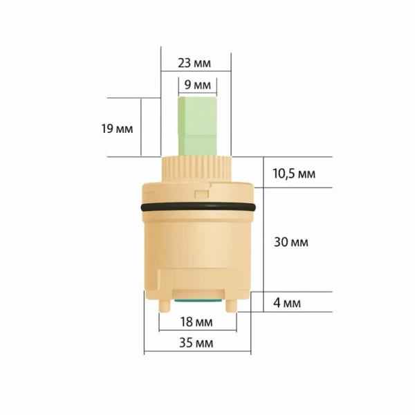 Картридж Lidz (35х35х63,5) для змішувачів Astra LD353563548979