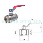 Кран шаровой STA 1/2