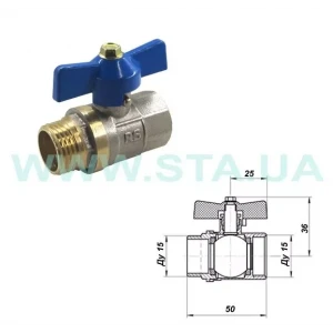 Кран кульовий STA    3/4