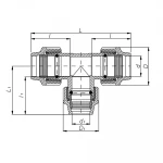 Редукционный тройник ITAL ПЭ 90 x 75 x 90 мм