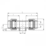 Трійник ПЕ з внутрішньою різьбою ITAL 25 мм х 1/2