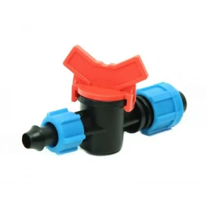 Кран стартовый SANTEH PLAST SL-004 с поджимом для капельной ленты