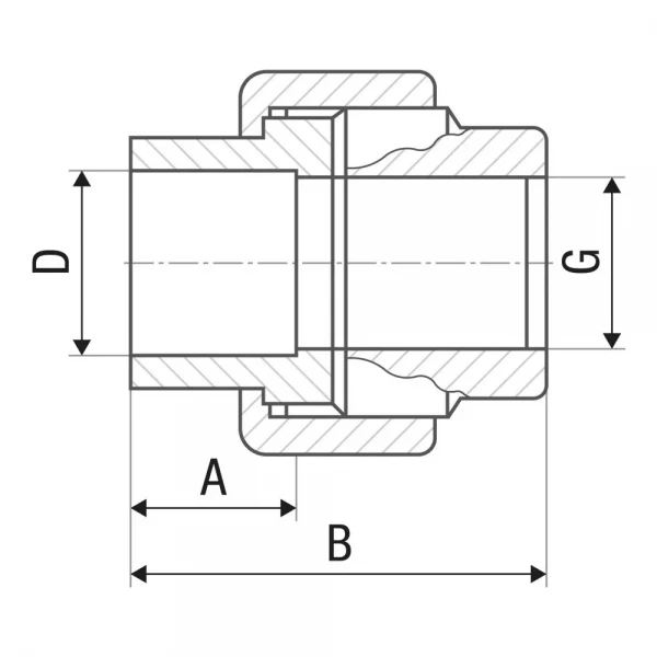 Різьбове з'єднання американка довга ITAL 32х1
