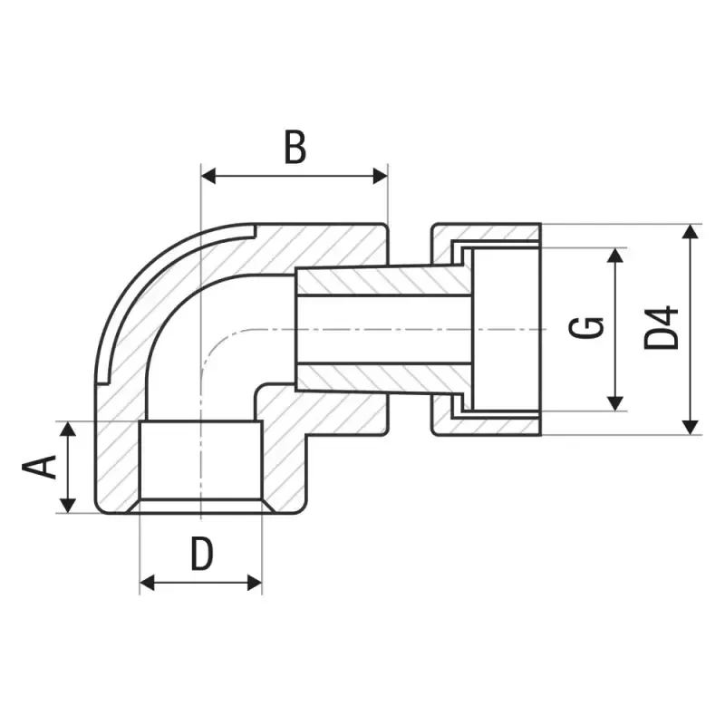 Угольник 90° ITAL PPR 25 мм x 3/4