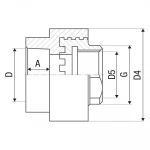 Муфта PP-r з внутрішньою різьбою ITAL 32 мм х 3/4