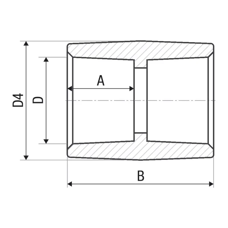 Муфта полипропиленовая ITAL PPR 110 x 110 мм