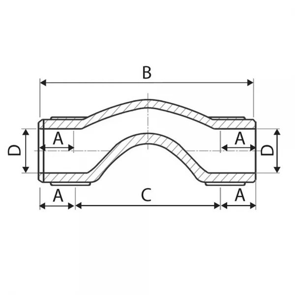 Обведення коротке PP-r ITAL 32 мм