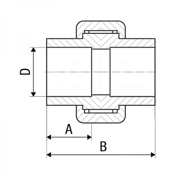 Роз'ємне з'єднання PP-r ITAL 32 x 32 мм
