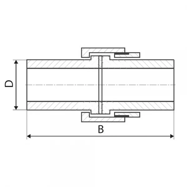 Муфта разборная ITAL PPR 25 x 25 мм для пайки