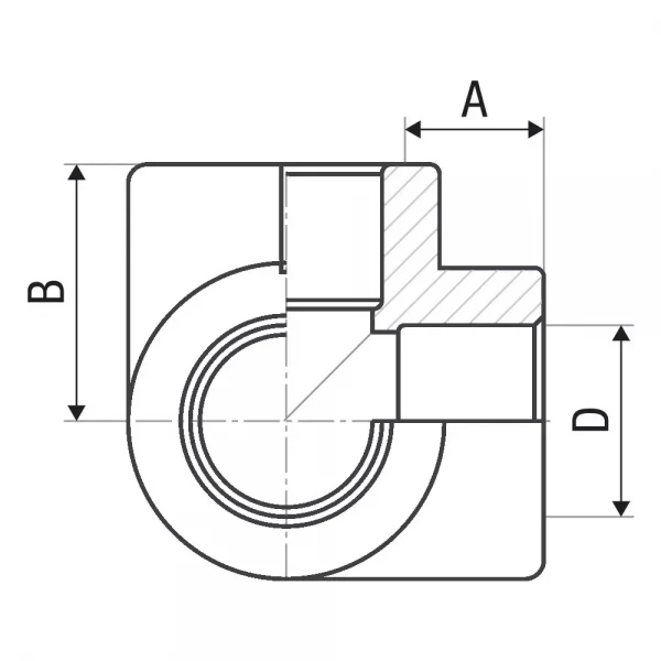 Трійник PP-r кутовий ITAL 20 мм