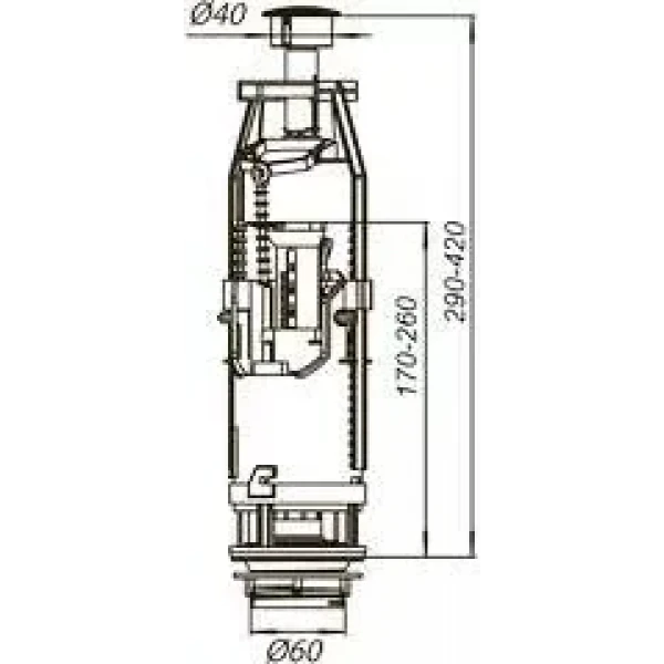 АС2-01 спускна арм. 2 кнопки {30}