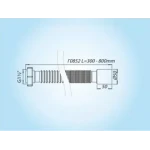 Г-0852 Гнучка трубка 1 1/2 х 50 (300-800мм) аналог К106{70}