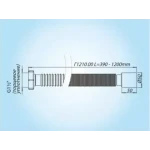 Г-1210 Гнучка трубка 1 1/2 х 50 (400-1200мм) аналог К116{45}