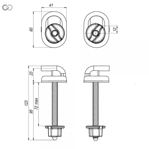СУ-3,10 ЗП пласт. кріплення {60}