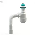 К1310 кухня 1 1/2*40, литий нерж. випуск, пробка, гофротруба 40*40/50 {25}