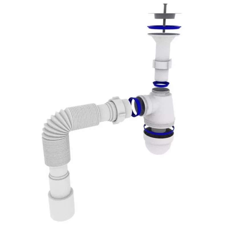 Сифон для умывальника KRONO PLAST T-1050 1 1/4