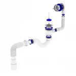 Сифон для ванни прямоточний Kronoplast В-1050 40/50 з переливом (SV26000133)