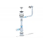 Сифон для кухонної мийки ANI-plast A0145S, 3 1/2