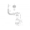 Сифон для кухонной мойки ANI PLAST A0145S 3 1/2