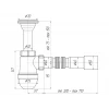 Сифон для мийки ANI-plast C0515, 1 1/2