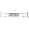 Сифон гофрований ANI-plast G106, 1 1/2
