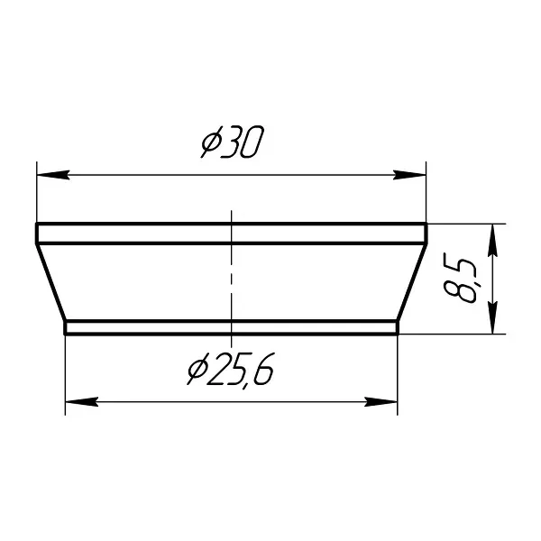 М025 Прокладка конічна 25 мм {30}