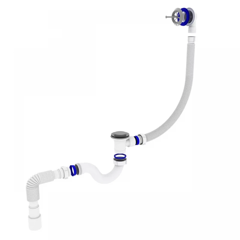 Сифон для ванны KRONO PLAST В-1050 К 40/50 Click-Clack с переливом