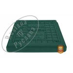 Люк смотровой РУСЛАНА КВАДРАТ.зел.(А 15) 710 мм, крышка 600 мм, полимерпесчаный, с замком, погрузка 1.5т, зеленый