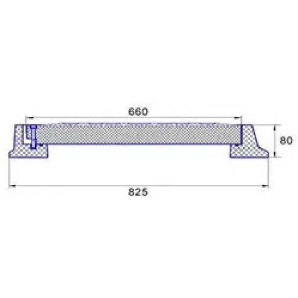 Люк РУСЛАНА легкий Черный ЕВРО (А15) с полимерно-песчаным замком, диаметр корпуса 820 мм, диаметр крышки 665 мм (нагрузка 1.5 т)