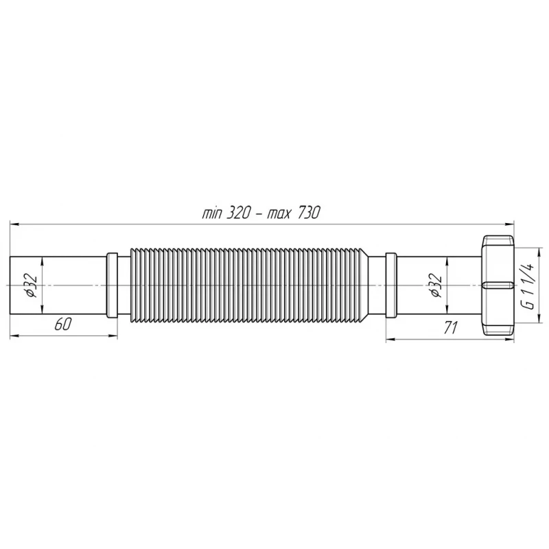 Гибкая труба ANI PLAST K203 1 1/4