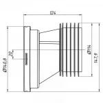 Ексцентрик жорсткий ANI-plast W0220 з випуском Ø110 мм, усунення 20 мм