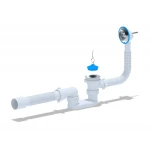 Сифон для ванни ANI-plast Е056 плоский з випуском 1 1/2