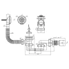 Сифон для ванны ANI PLAST E056 плоский с выпуском 1 1/2