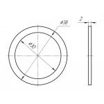 М020 Прокладка плоска 1 1/4 