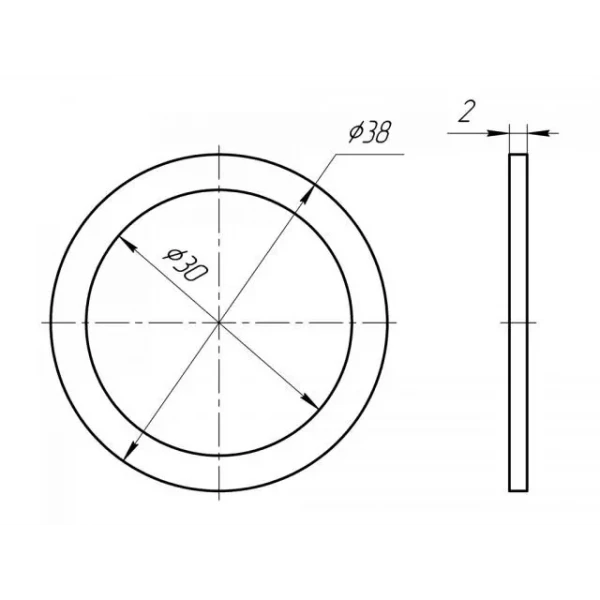 М022 Прокладка плоска 1 1/2 