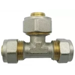 Тройник переходный WEG 16*20*16 металлопластиковый фитинг