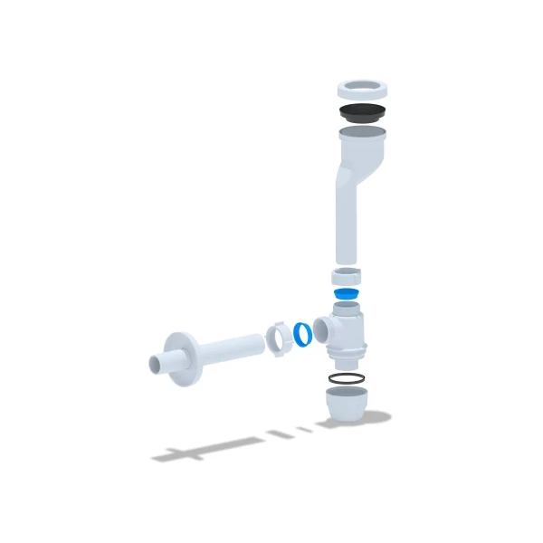 Сифон для писсуара ANI PLAST U1003 с выходом на 32 мм и прямой трубой 32 мм