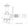 Сифон для мийки ANI-plast A0515, 1 1/2