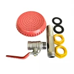 Душ STA комплект металевий (врізка-згін16,5см, Ø 9см) {200}