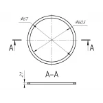М090 Прокладка 115 мм для сифону Ані 1 1/2