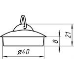 М400 Пробка Ані для сифону 1 1/4