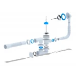 Сифон для ванни ANI-plast Е256 регульований з випуском 1 1/2