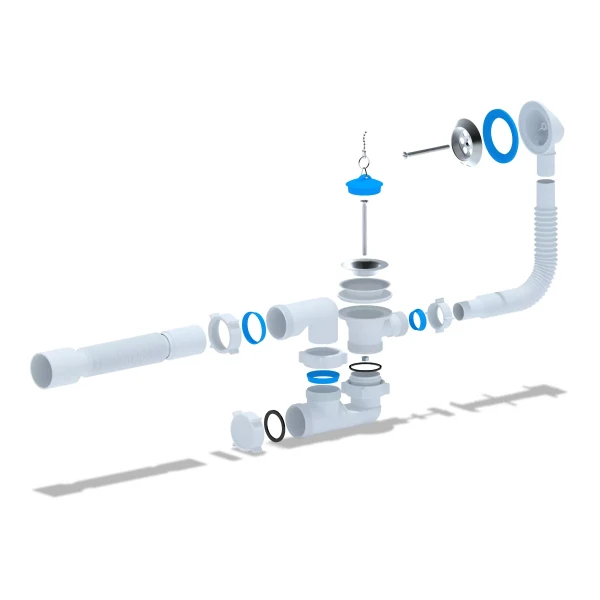 Сифон для ванни ANI-plast Е256 регульований з випуском 1 1/2