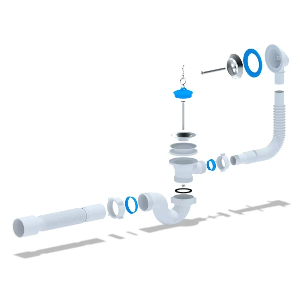 Сифон для ванни ANI-plast Е156 з випуском 1 1/2